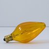 Bulbrite 15w Dimmable Amber F10 Fiesta Incandescent Lght Bulb Candelabra (E12) Bse, 2700K Warm Wht Lght, 25PK 861970